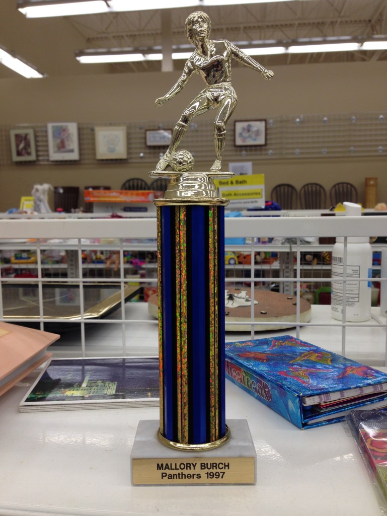 Mallory Burch's parents had better hope she doesn't happen by this treasure from her childhood. Ironically, I'll bet the store is hoping someone with the name Mallory Burch happens by so they can clear space on the shelf for more crap merch. 